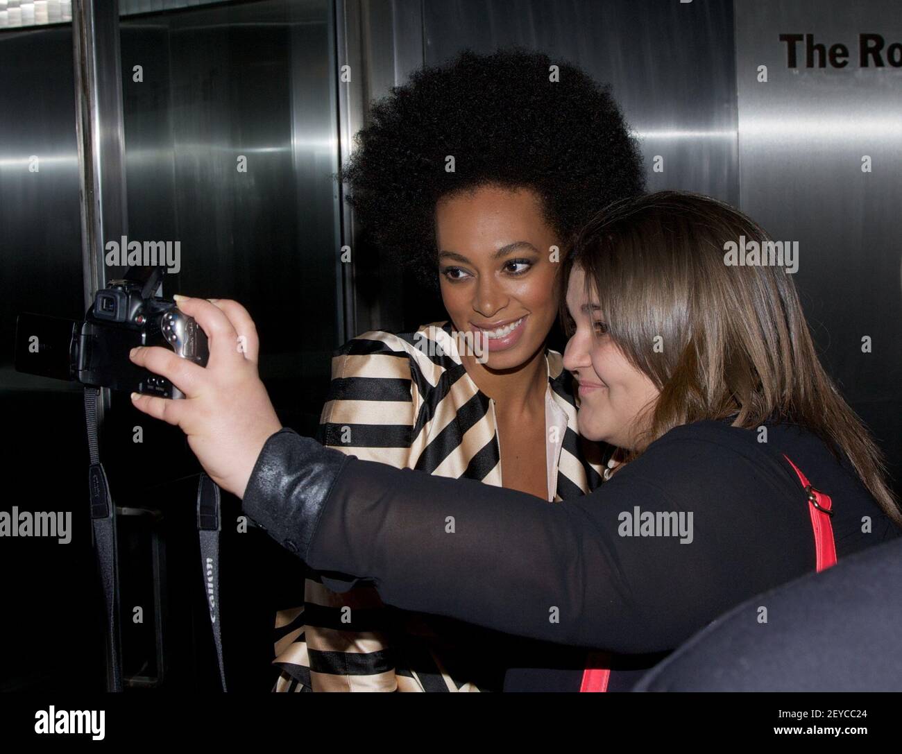 Solange Knowles attends the Pre-Met Ball screening of 'The Great Gatsby' at The Museum of Modern Art on May 5, 2013 in New York City( Photo by Alberto Reyes/Sipa USA ) Stock Photo