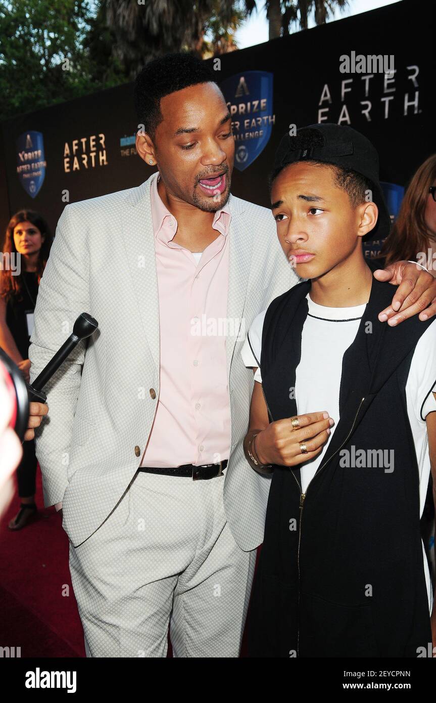 Will Smith and son Jaden Smith attend the AFTER EARTH Day at Miami ...