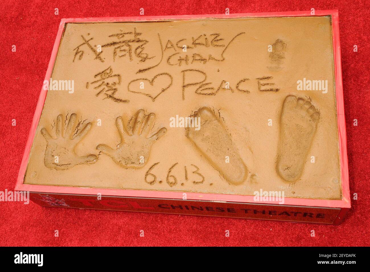 6 June 2013 Hollywood, California Jackie Chan. Jackie Chan Hand