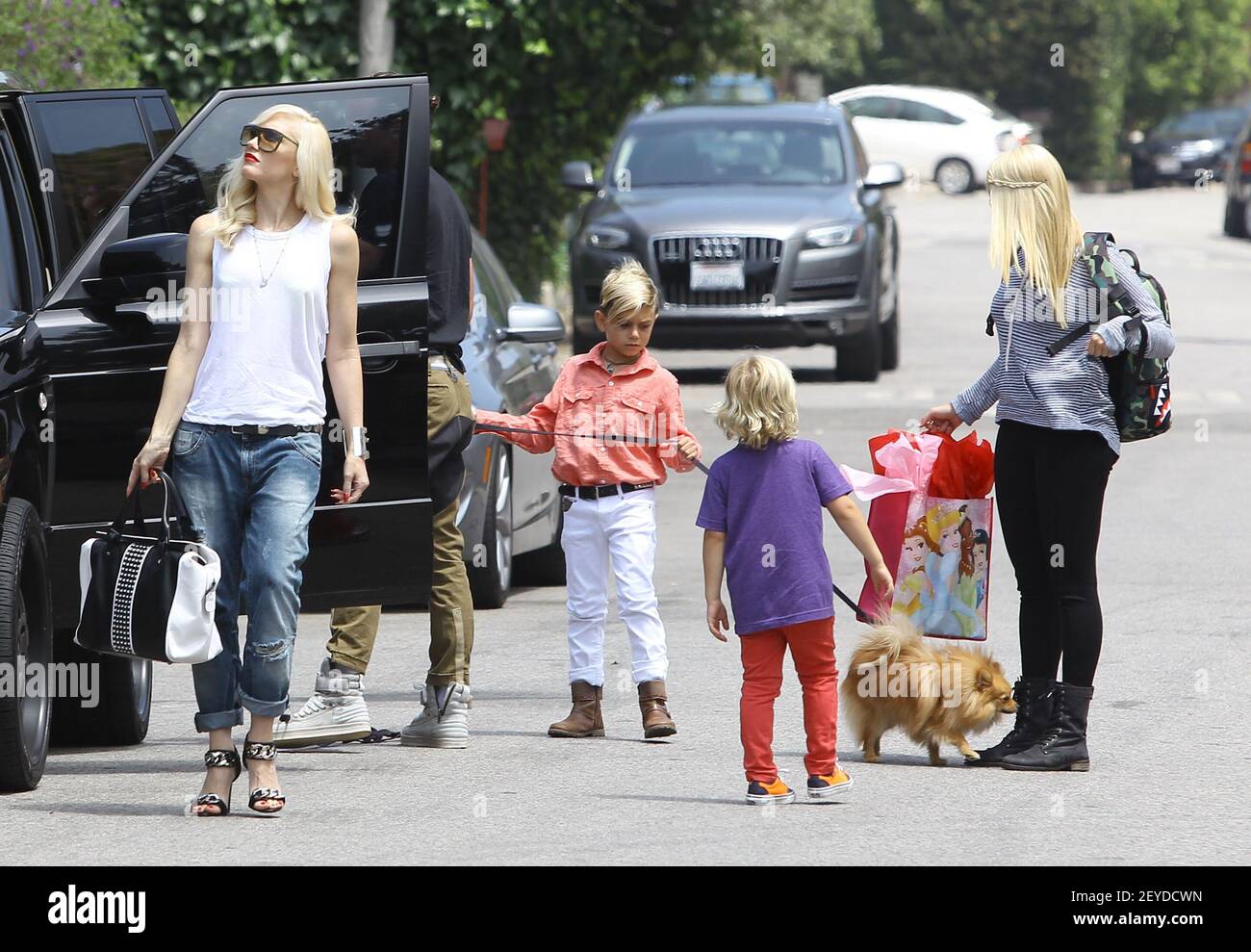Gwen Stefani and Gavin Rossdale take their boys Kingston and Zuma to