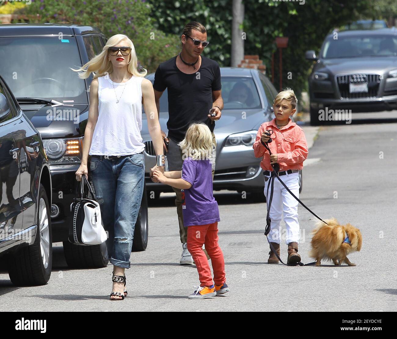 Gwen Stefani and Gavin Rossdale take their boys Kingston and Zuma to