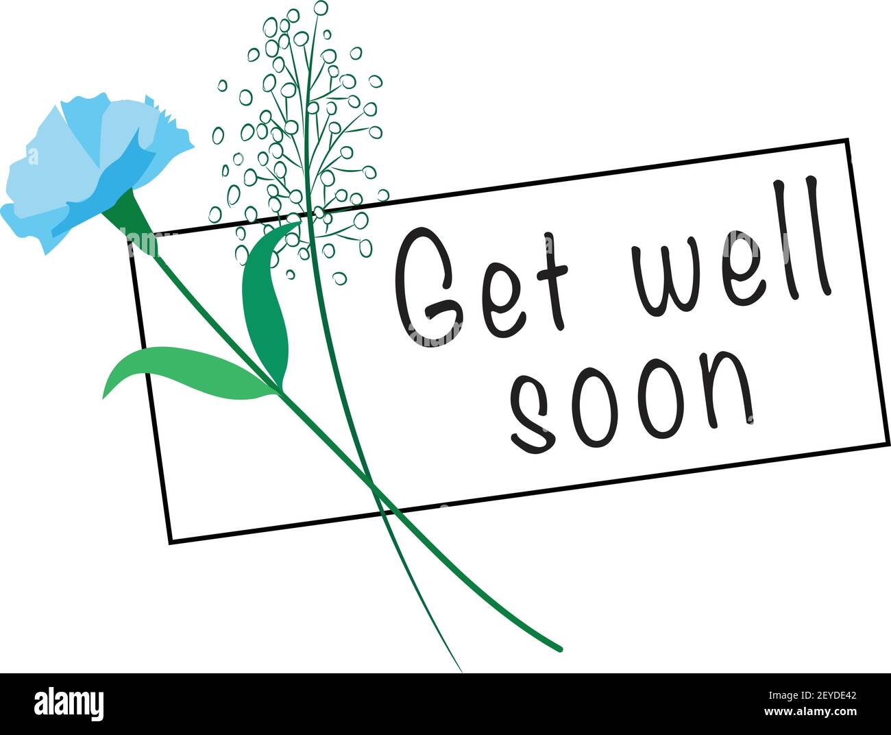 Get well soon card stock vector image art alamy
