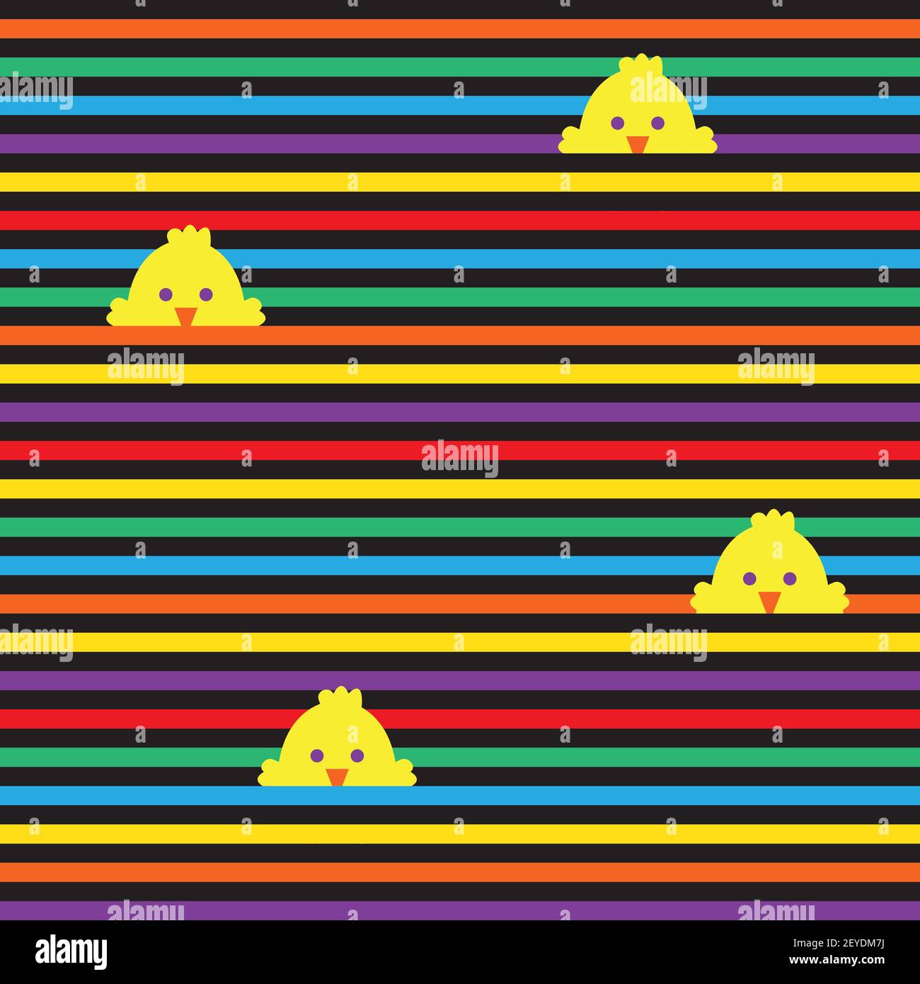 Rainbow Pastel Easter Egg Seamless Pattern for computer graphics ...