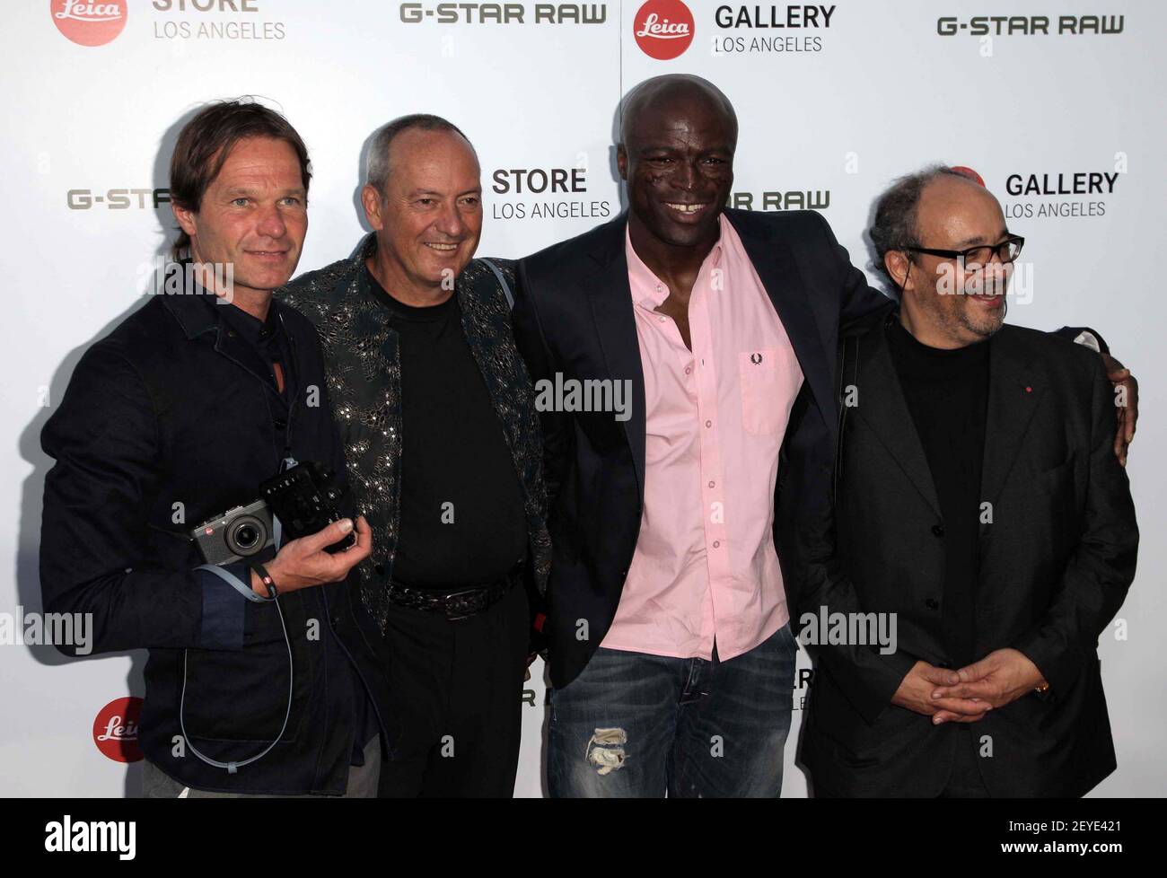 20 June 2013 - Los Angeles, California - Sales Steffen Keil, Alfred Schopf,  Seal, Dr. Andreas Kaufmann, Nick Ut. G-Star RAW unveils RAW Leica at the  Leica Store Opening in Los Angeles