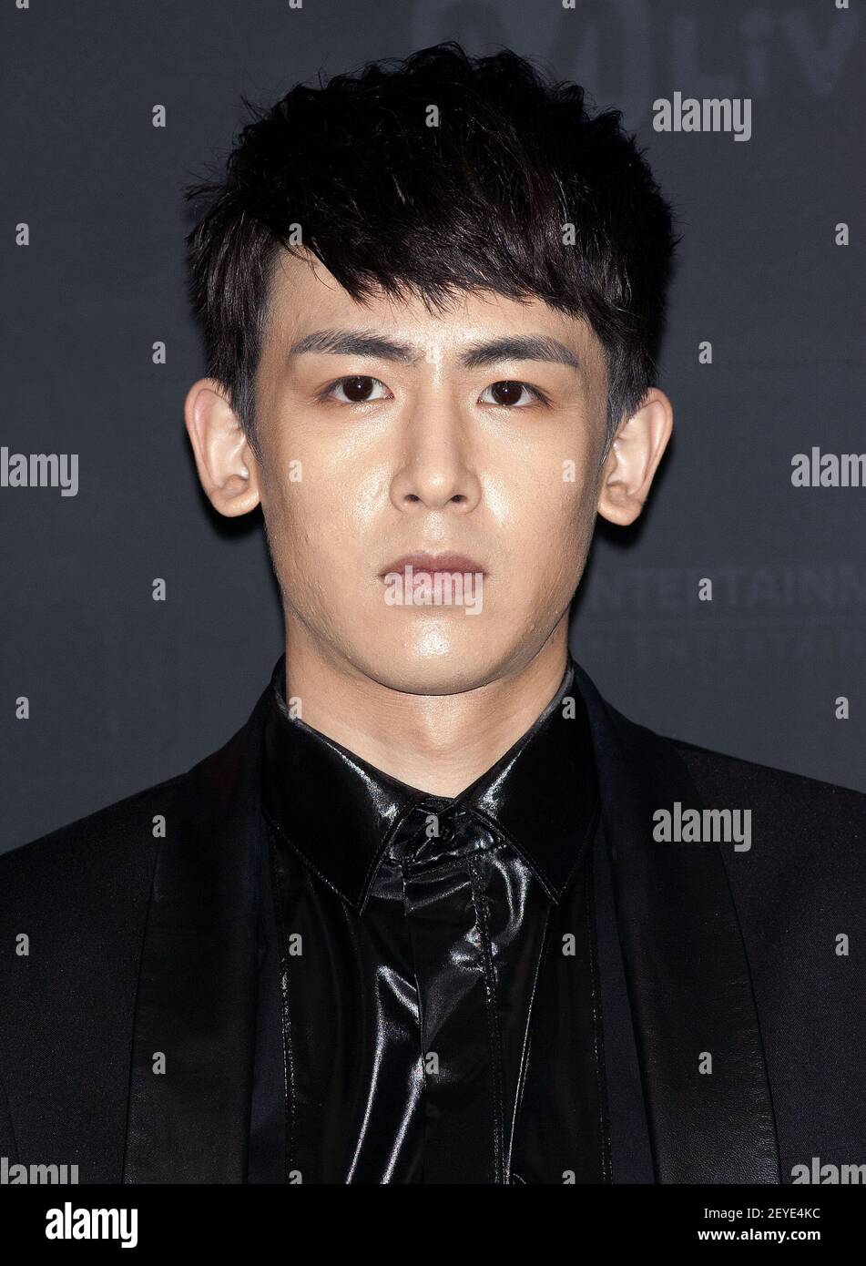 22 June 2013 - Seoul, South Korea : Thailander Nichkhun, member of boys group 2PM, attends a press conference for the Asia tour final live concert 'WHAT TIME IS IT' in Seoul, at Jamsil Gymnasium in Seoul, South Korea on June 22, 2013. (Photo by: Lee Young-Ho/Sipa USA) Stock Photo
