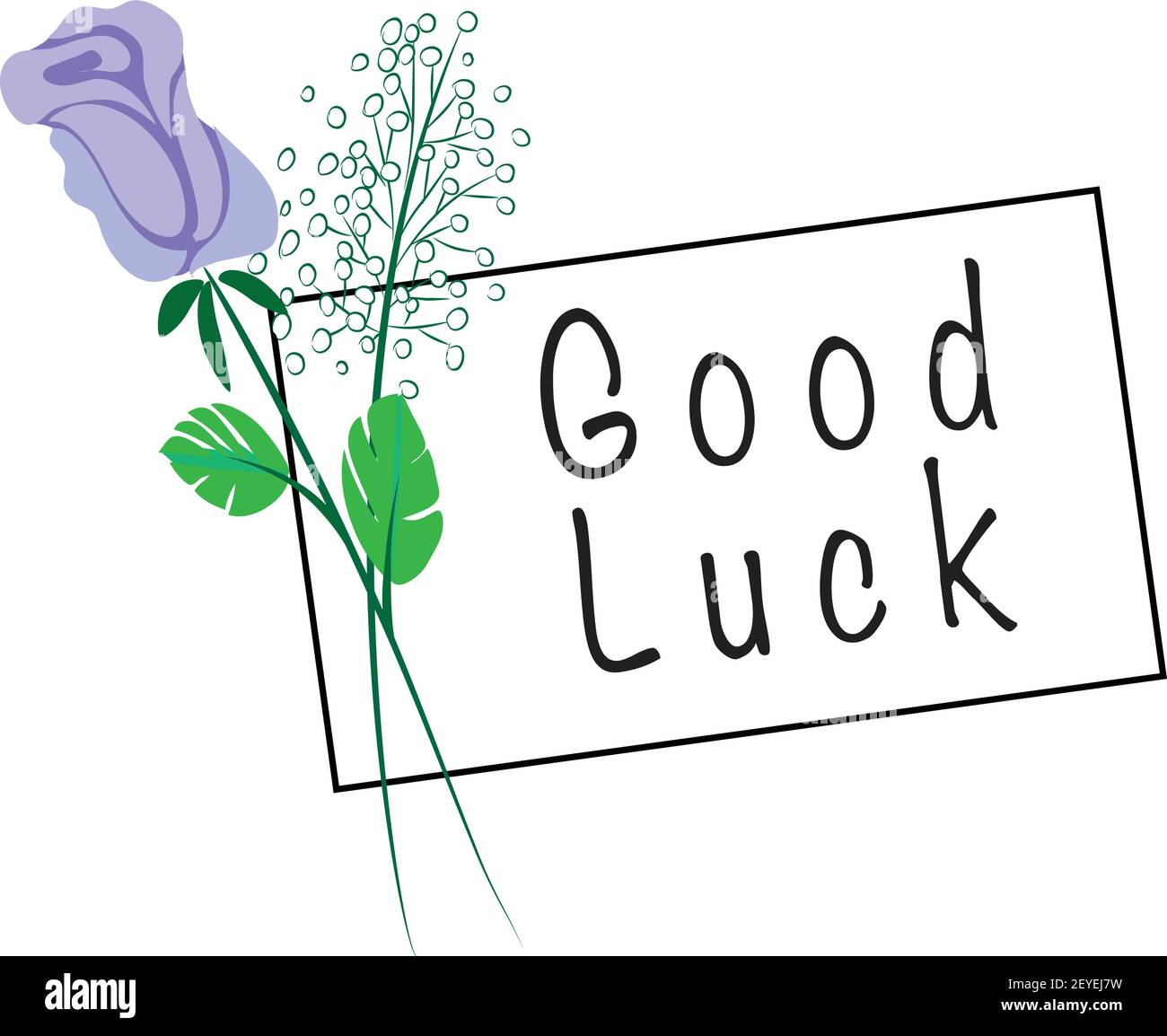 Good luck card with flowers hi-res stock photography and images - Alamy