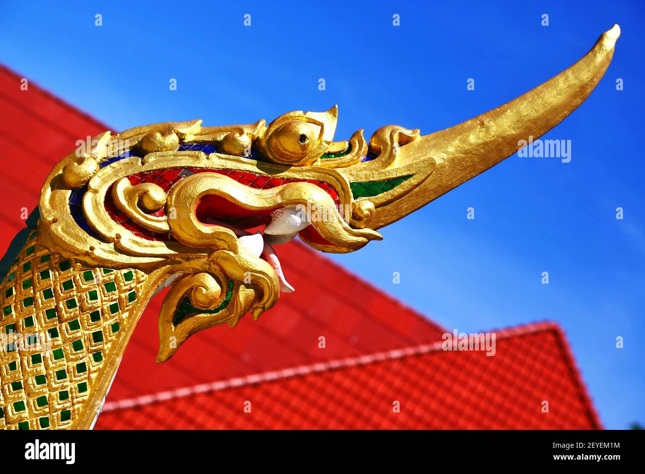 Thailand abstract cross wood drake in the temple bangkok asia and sky