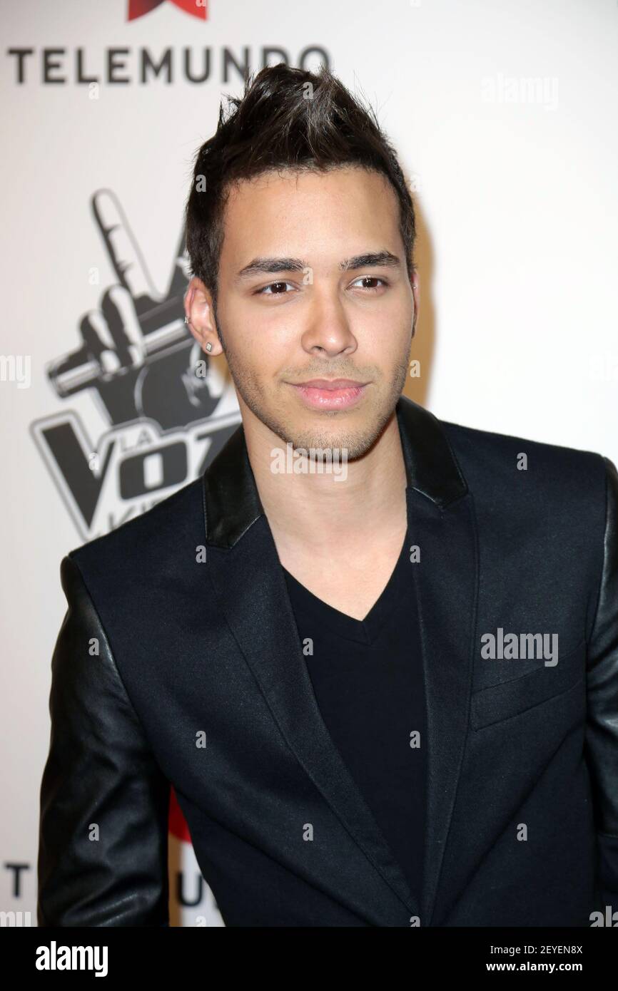 Prince Royce attends the red carpet for Telemundo's 