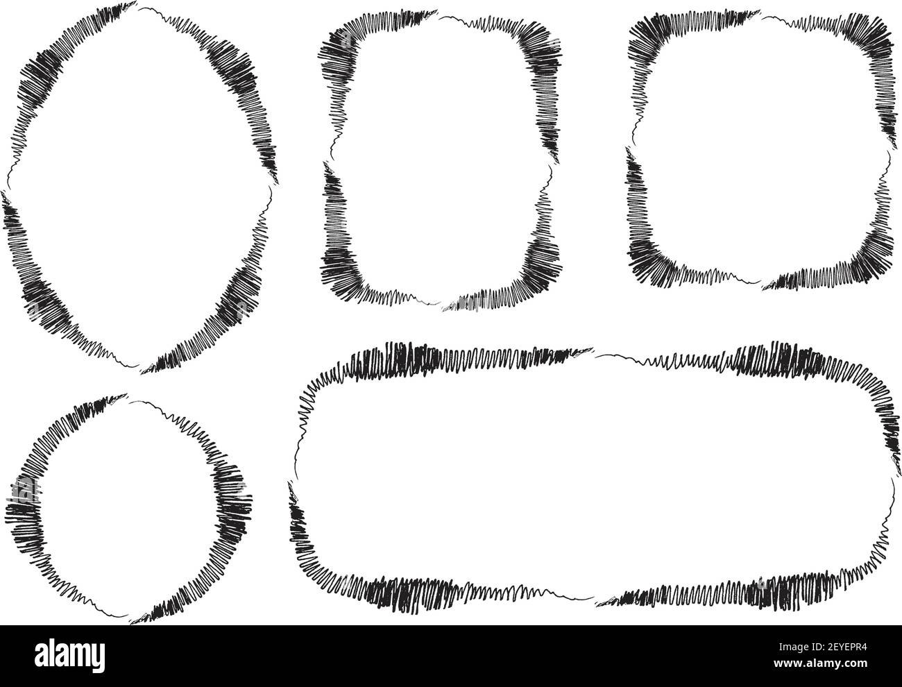 vector drawing frame border set Stock Vector Image & Art - Alamy