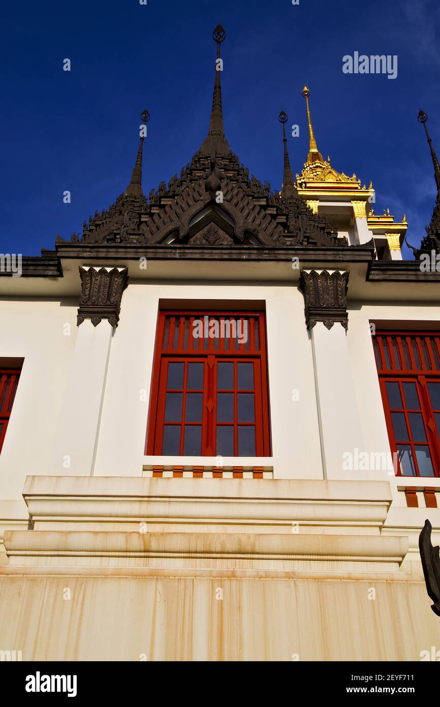 Asia thailand in bangkok sunny temple abstract colors mosaic Stock ...