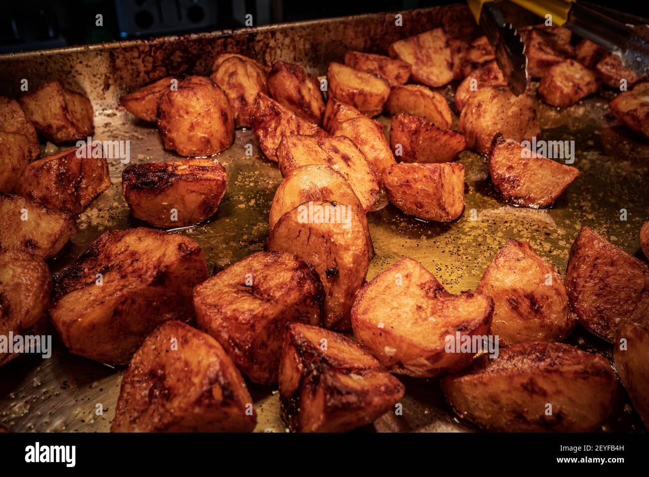 Roast dinner, lamb, beef, roasties Stock Photo Alamy