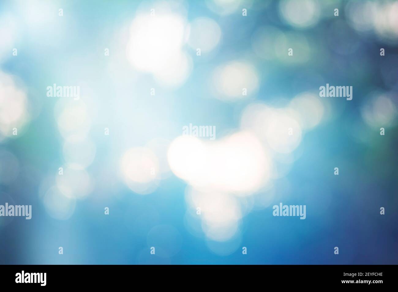 abstract blue christmas bokeh background Stock Photo - Alamy