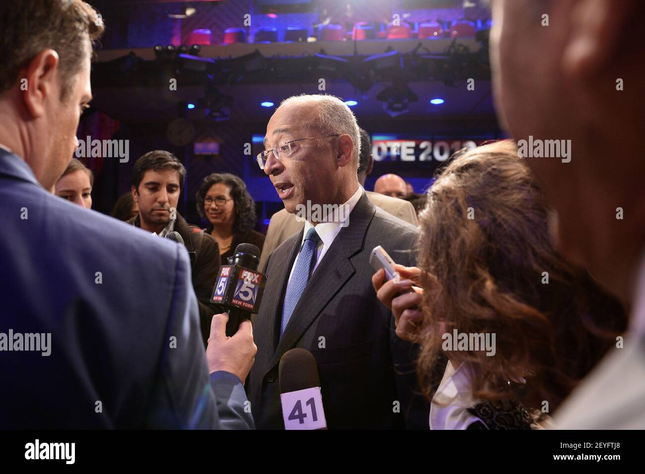 New York City Democratic Mayoral Candidate Bill Thompson addresses