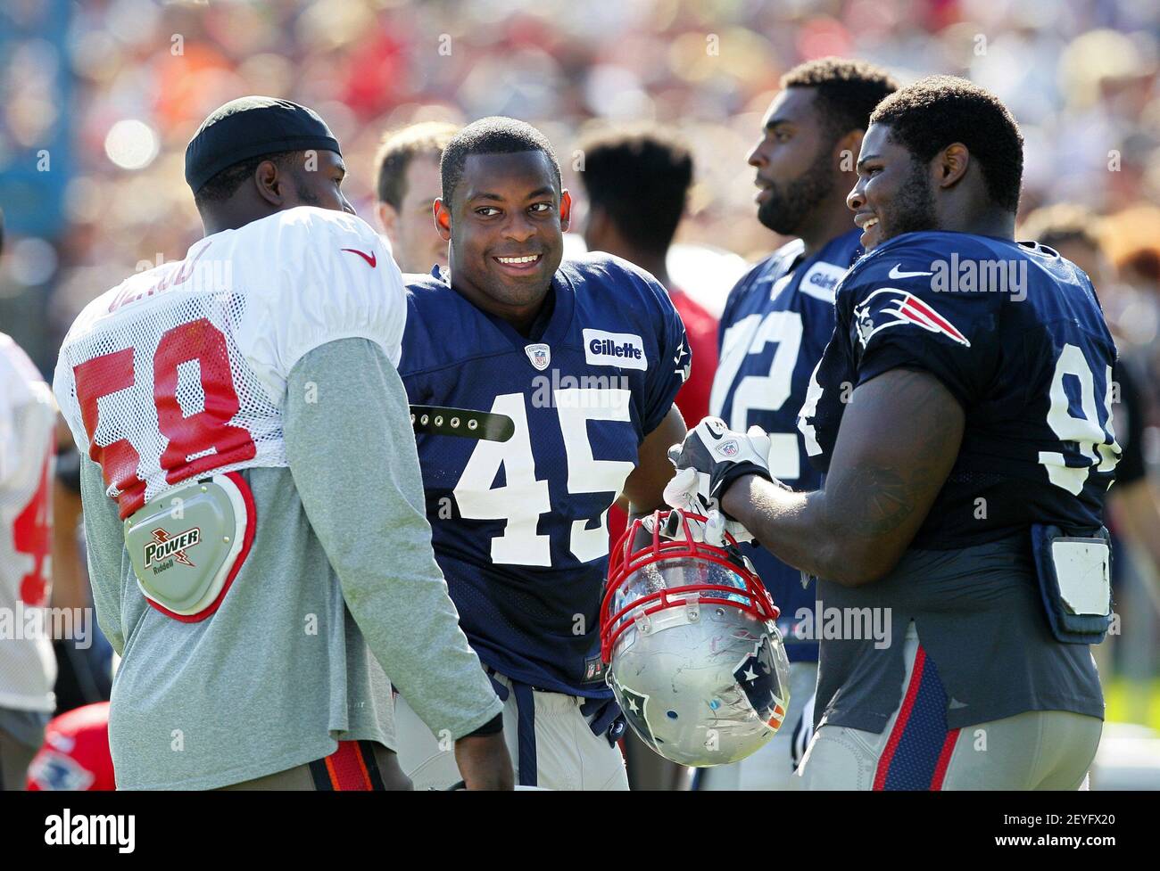 Munich, Germany. 11th Nov, 2022. American Football, NFL, Tampa Bay  Buccaneers - Seattle Seahawks, Matchday 10, Allianz Arena: Training Tampa  Bay Buccaneers. The players with Tom Brady (front 2nd from left) take