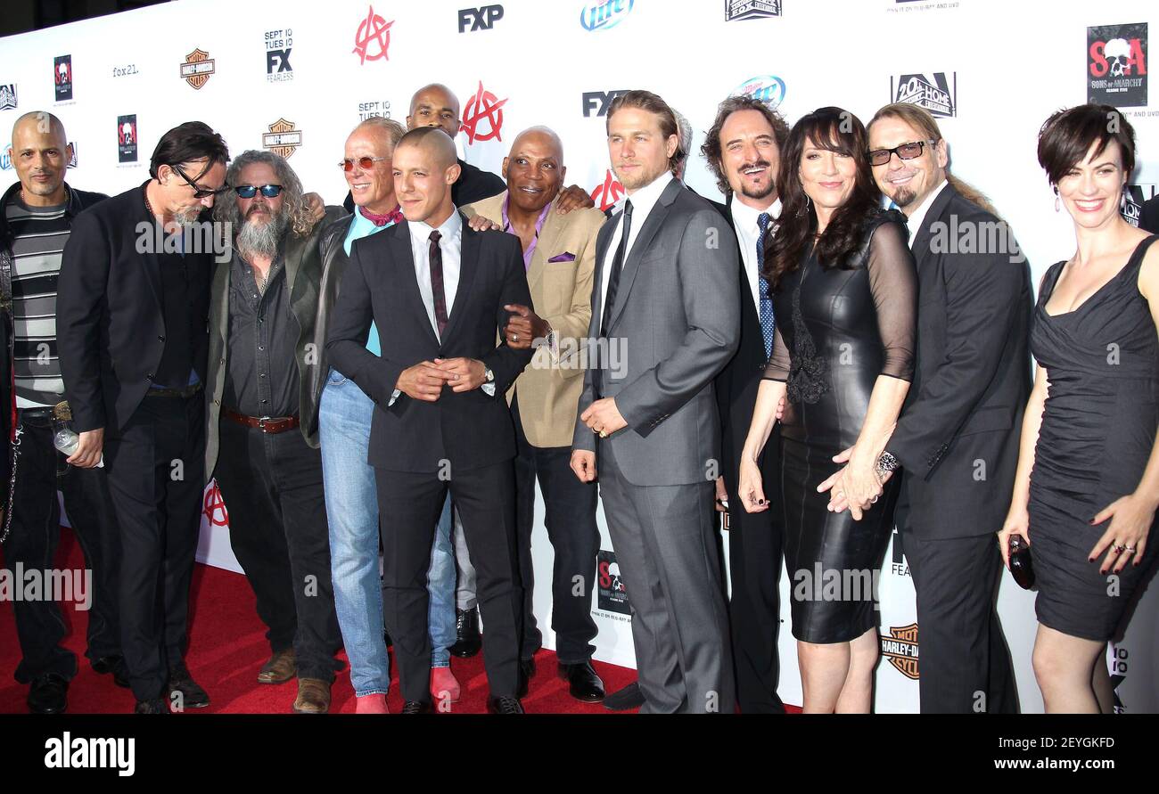 7 September 2013 - Hollywood, California - Charlie Hunnam, with the Cast of  Sons of Anarchy. 