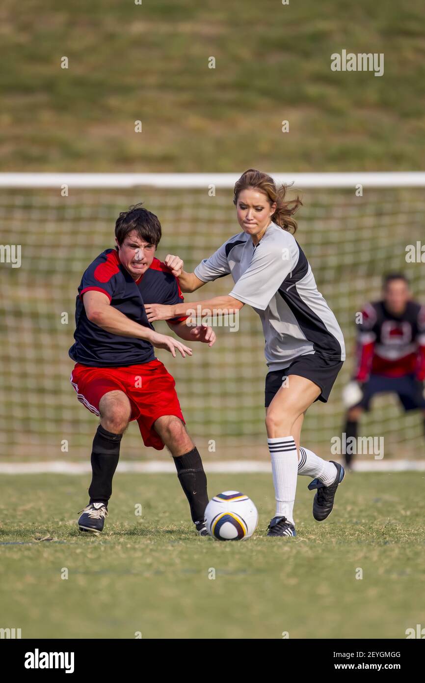 Soccer Players Stock Photo