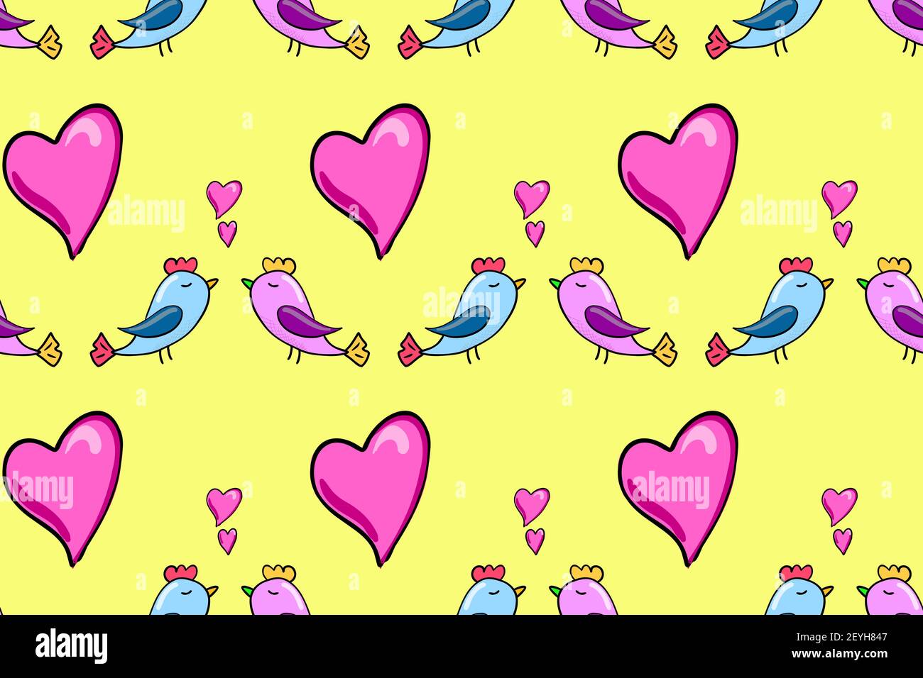 Cartoon birds family hi-res stock photography and images - Alamy