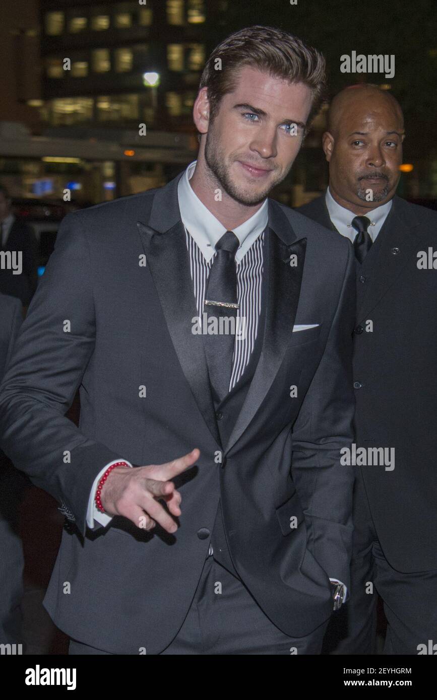 Liam Hemsworth attends the Hugo Boss Celebrates Flagship Opening in New  York City, NY on September 24, 2013. (Photo by Marco Sagliocco/Sipa USA  Stock Photo - Alamy