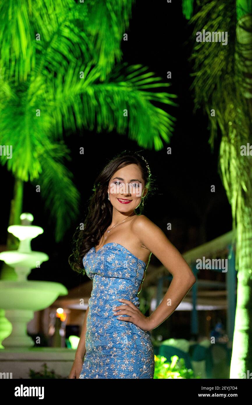 15 years old Ashly Carvajal celebrating 