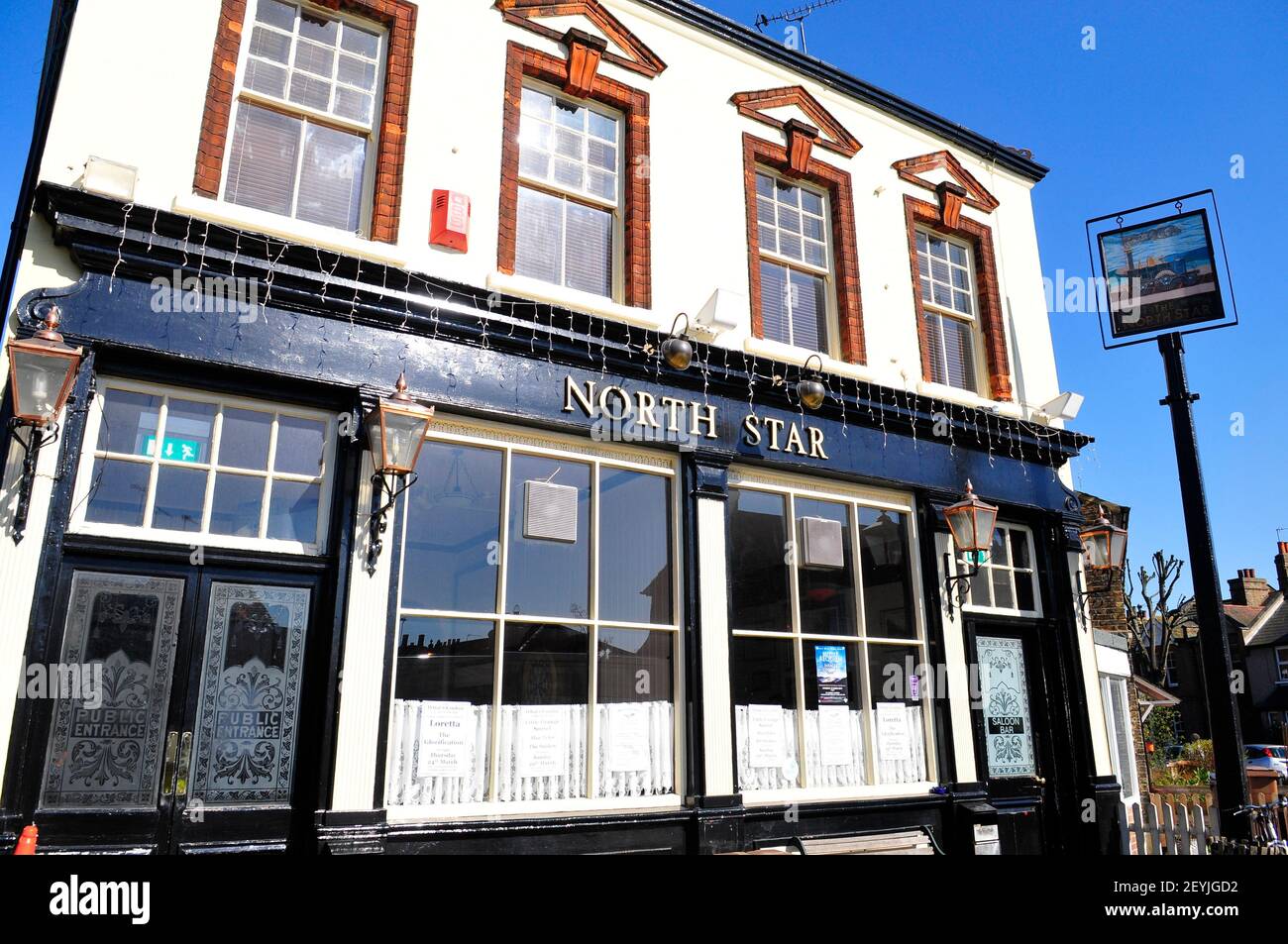 The North Star pub in Leytonstone, London, England Stock Photo
