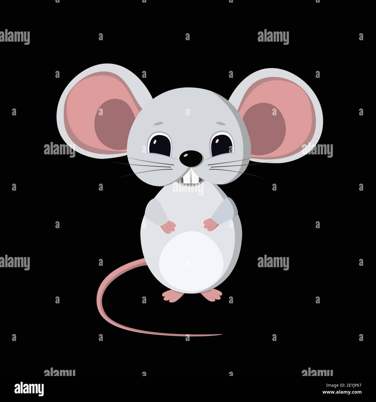Simple black white mouse cartoon hi-res stock photography and images - Alamy
