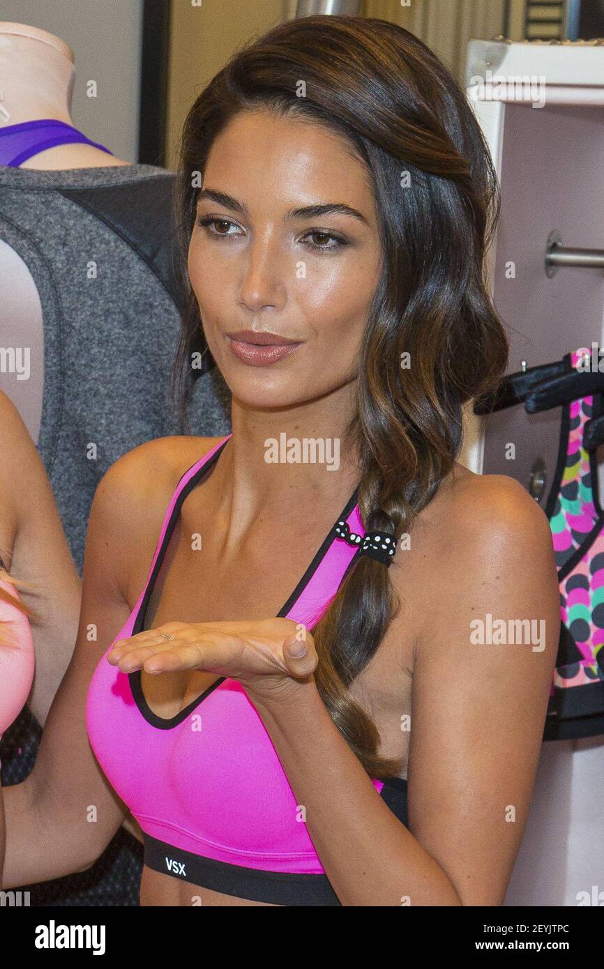 Lily Aldridge attends the Launch of the World's Best Sport Bra from  Victoria Secret Sport in New York City, NY on October 22, 2013. (Photo by  Marco Sagliocco/Sipa USA Stock Photo - Alamy