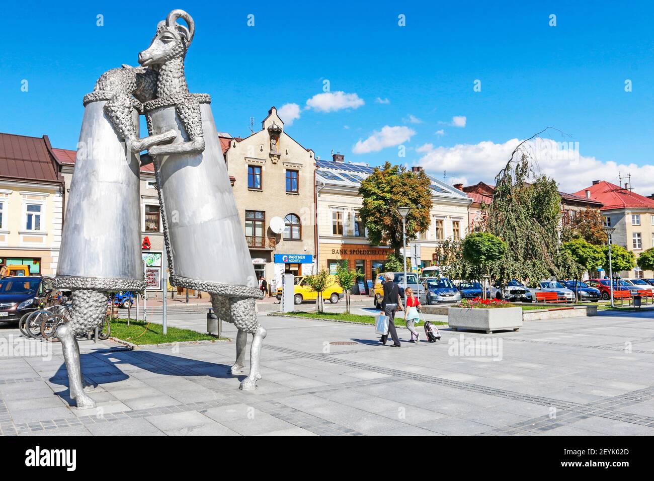 Statue of Dancing Goats on the Market Square in Nowy Targ Editorial Stock  Image - Image of city, dancing: 267731399