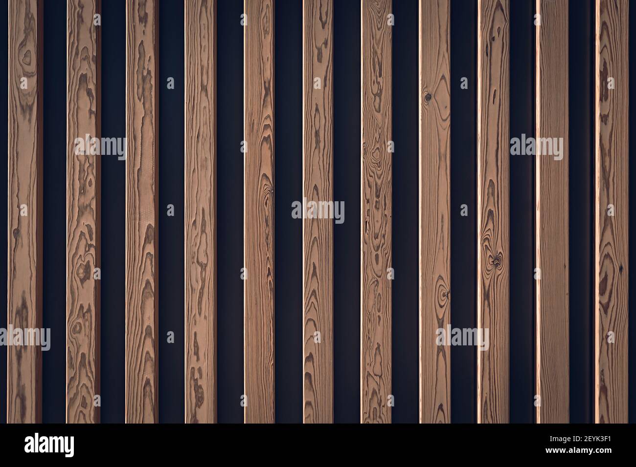 Wooden planks on the wall texture background Stock Photo