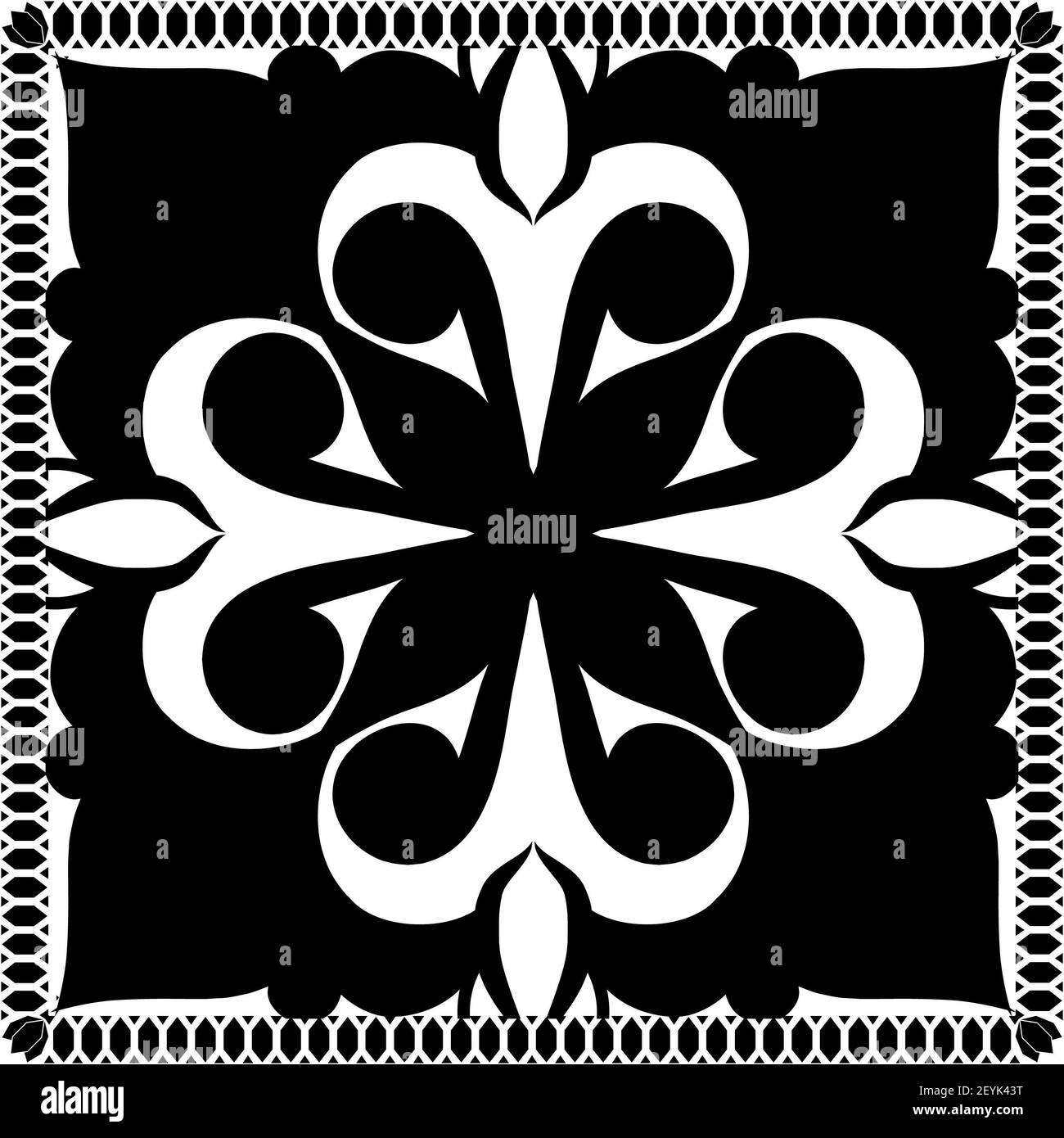 A beautiful abstract illustration in black color - perfect for ...