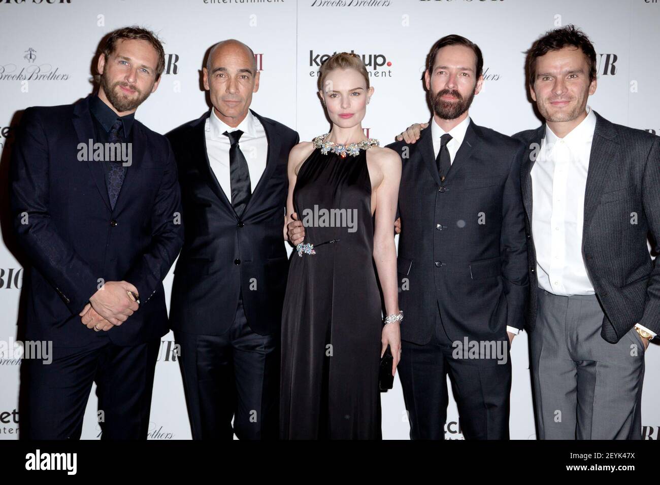 L to R) Josh Lucas, Jean Marc-Barr, Kate Bosworth, Michael Polish,  Balthazar Getty attending the New York Premiere of BIG SUR at the Sunshine  Landmark Theatre New York, NY on Oct. 28,