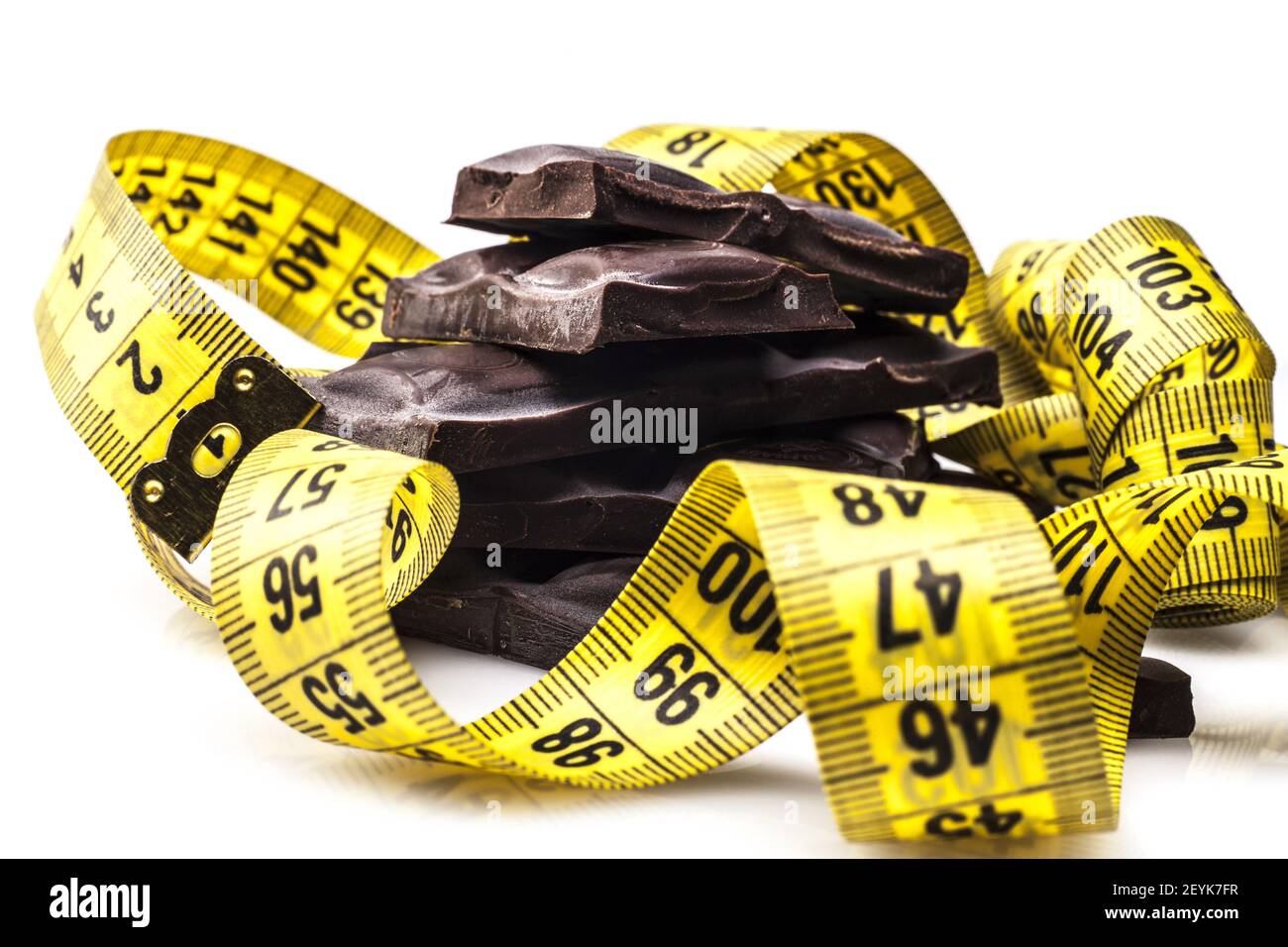 Measure of Chocolate Stock Photo - Alamy