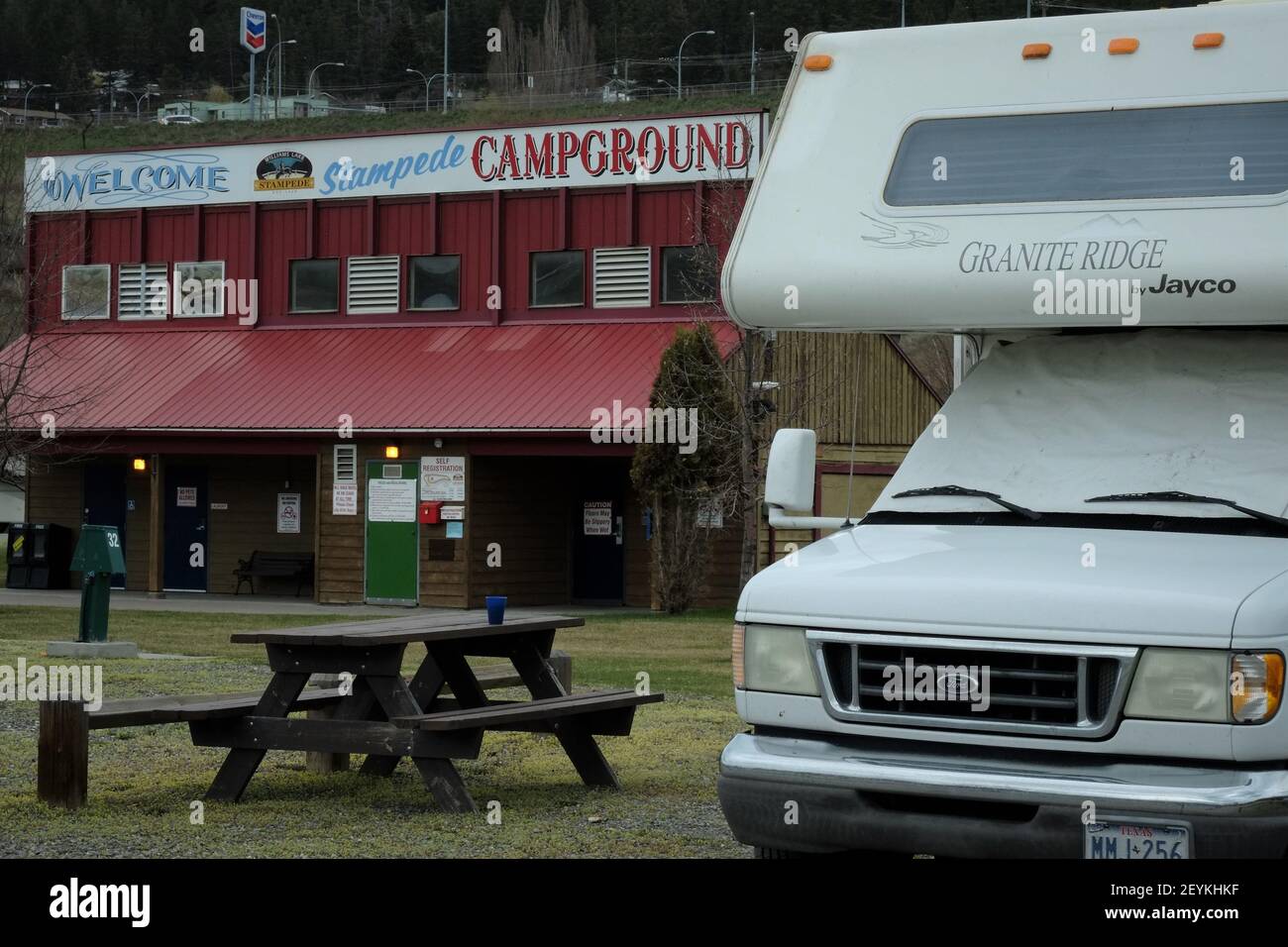 Williams Lake Stampede Campground, British Columbia Stock Photo