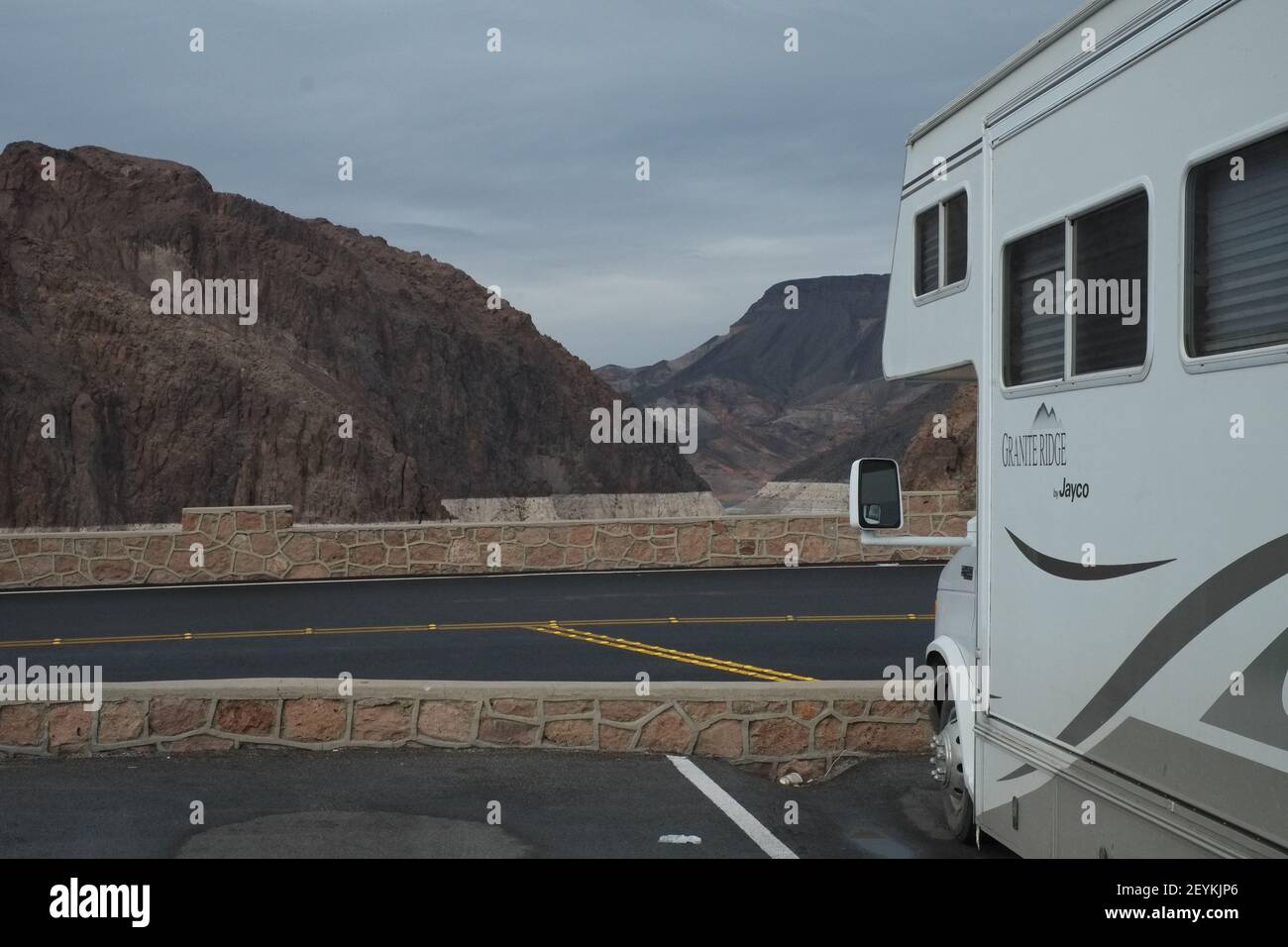 RV parking, Hoover Dam, Nevada Stock Photo Alamy