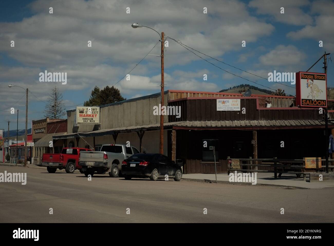 Buildings, Downtown Drummond, Montana Stock Photo Alamy