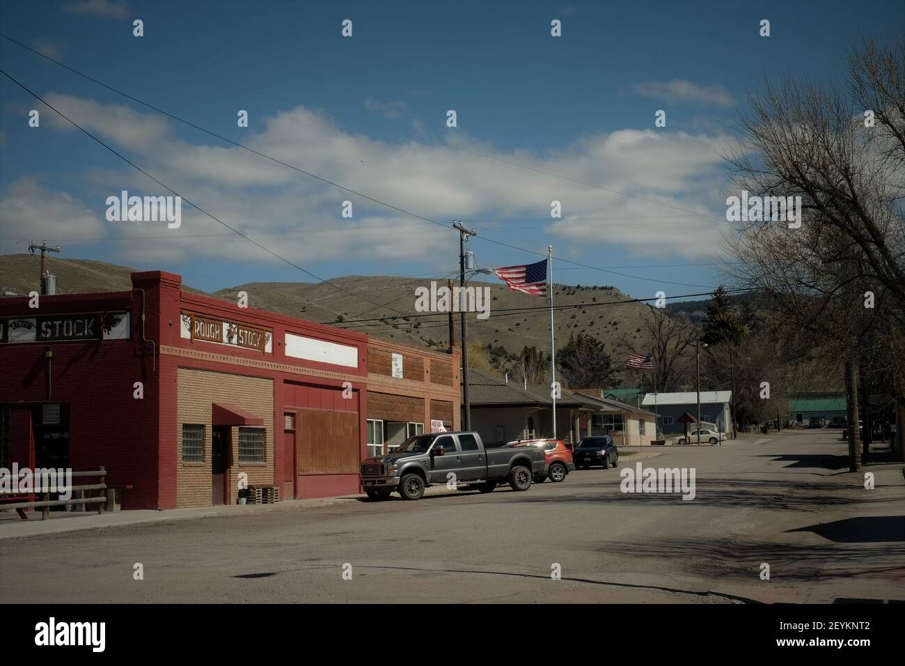 Buildings, Downtown Drummond, Montana Stock Photo Alamy