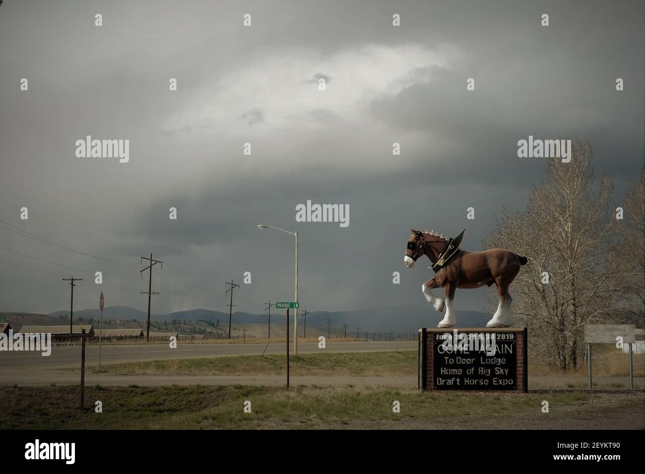 Deer Lodge, Montana Stock Photo Alamy