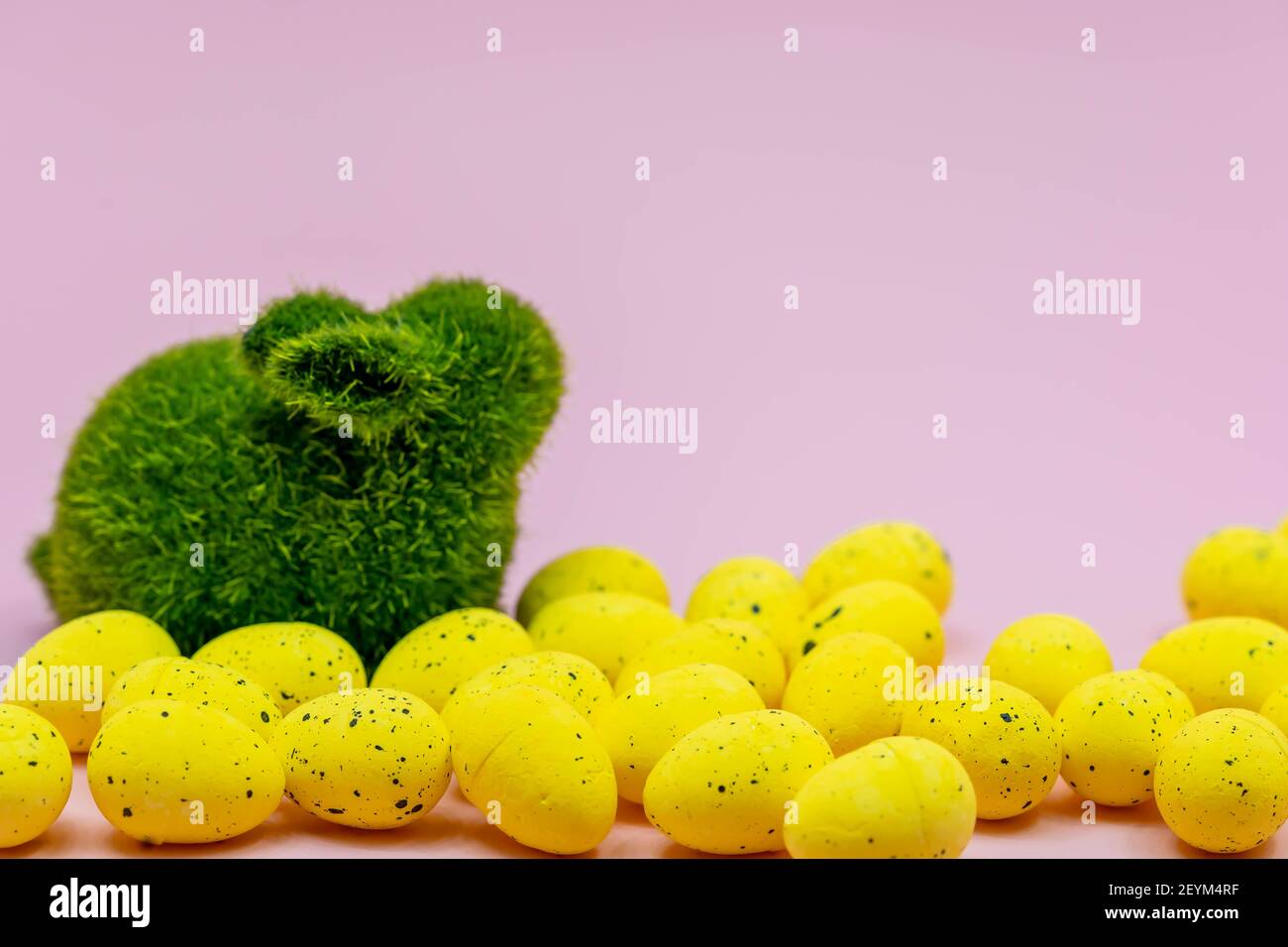 Easter Egg with Micro Rabbit, Cream Yellow main image 1