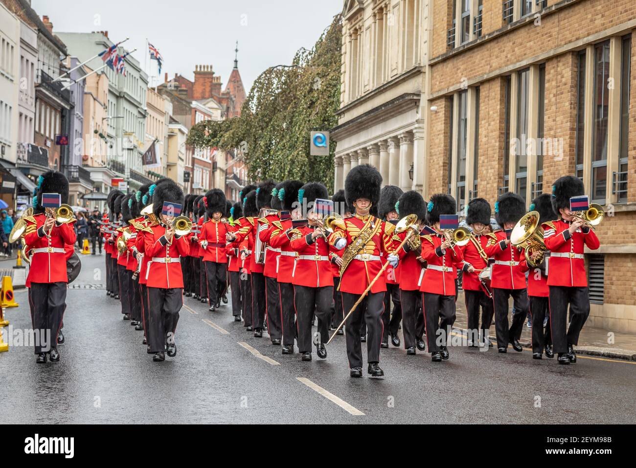 Band of the Irish Guards, Windsor, Berkshire Stock Photo