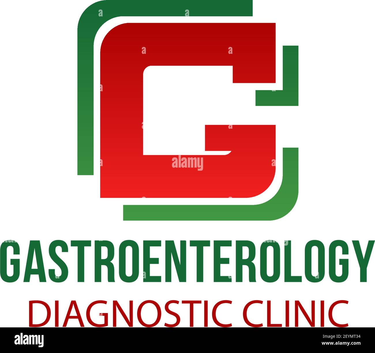 Gastroenterology diagnostic clinic vector icon isolated on a white