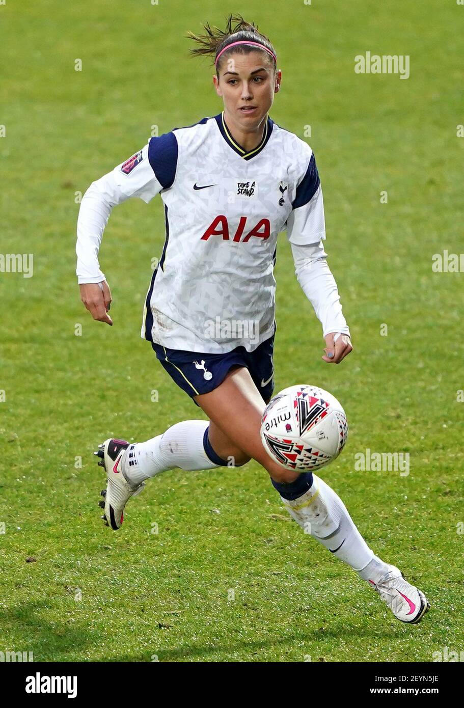 File photo dated 13-12-2020 of Tottenham Hotspur's Alex Morgan. Issue date: Saturday March 6, 2021. Stock Photo
