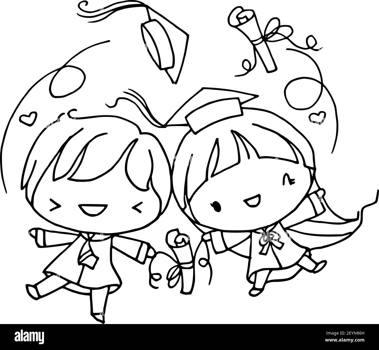 Graduation Clip Art Black And White