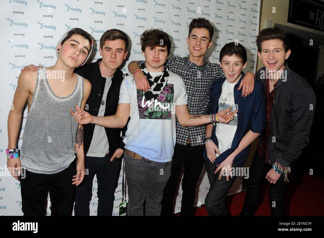 14 December 2013 Hollywood California O2l Sam Pottorff Conner Franta Jc Caylen Kian Lawley Trevor Moran