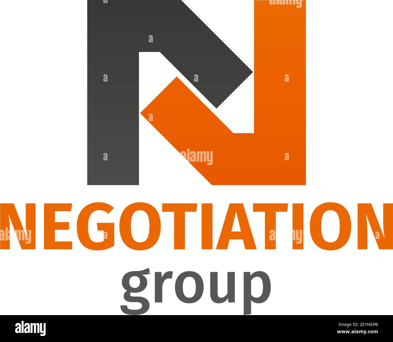 Negotiation group vector icon isolated on a white background. Concept of teamwork organization or group of business people or corporate management. Cr Stock Vector