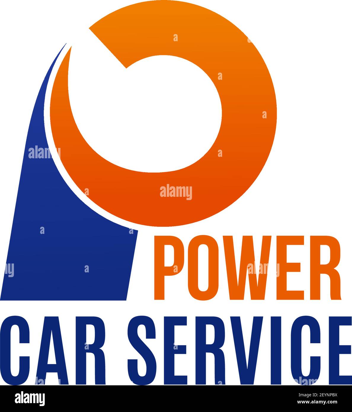 Power car service vector icon isolated on a white background. Concept