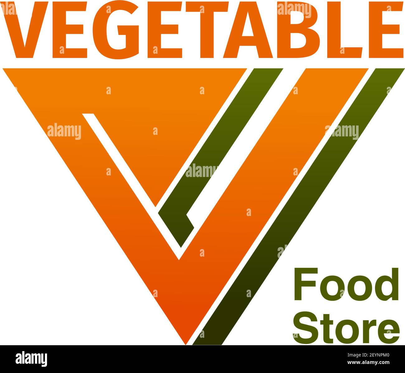 Vegetable food store vector icon isolated on a white background ...