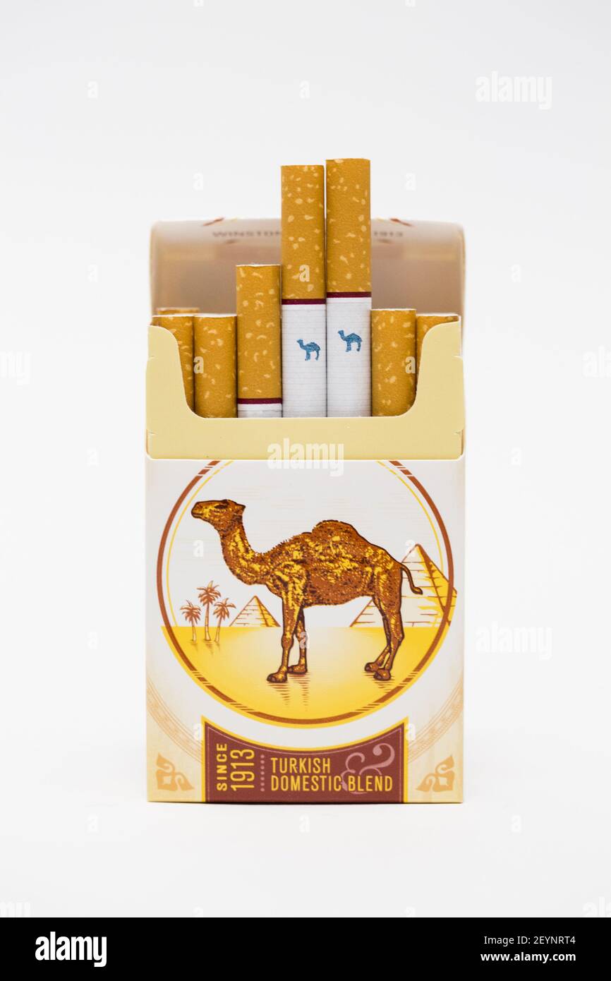 Camel cigarettes manufactured by R. J. Reynolds photographed in Washington,  DC, on April 29, 2013. Photo Credit: Kristoffer Tripplaar/ Sipa USA Stock  Photo