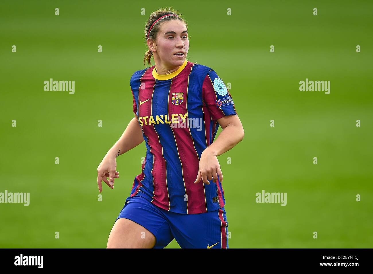 Patricia Guijarro of FC Barcelona during the Women's Champions League match  between FC Barcelona and Fortuna Hjorring played at Johan Cruyff Stadium on  March 3, 2021 in Barcelona, Spain. (Photo by PRESSINPHOTO