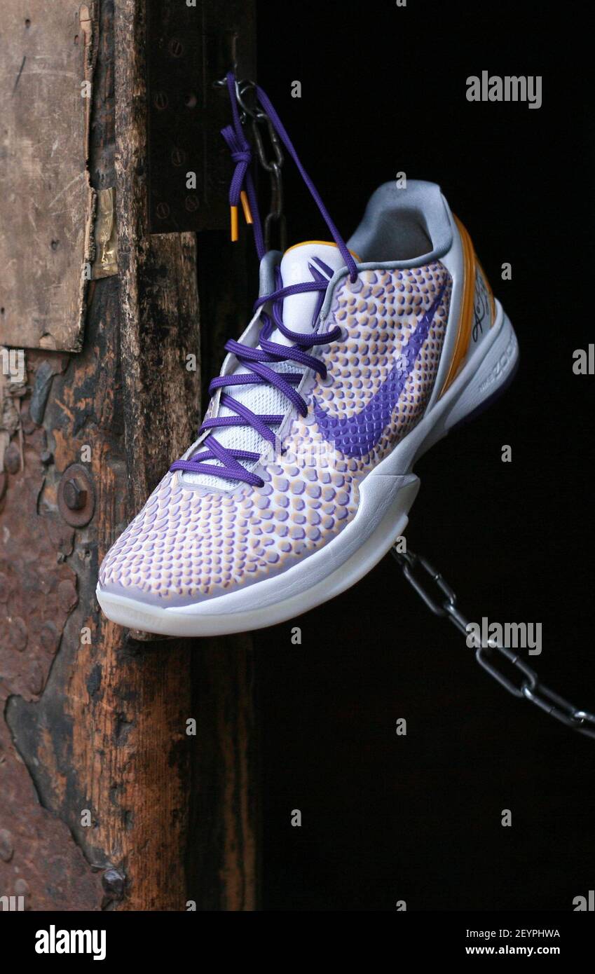 FILE--Collected Nike sneakers signed by the late NBA superstar Kobe Bryant  owned by Liu Zhe are shown at a lane in Harbin city, northeast ChinaÂ¡Â¯s  Heilongjiang province, 10 November 2013. Liu is