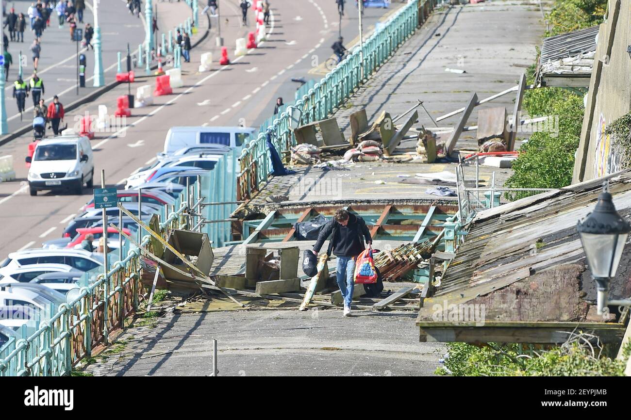 Unsafe madeira terraces brighton hi-res stock photography and images ...