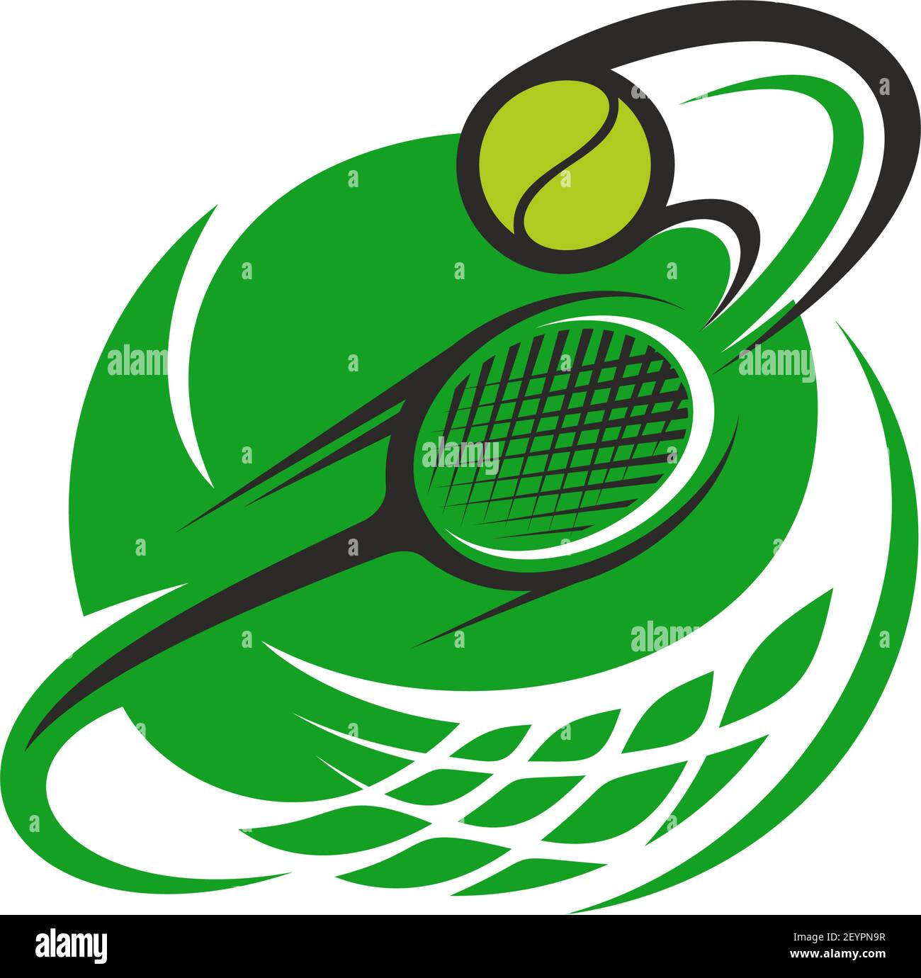 Flying tennis ball vector vectors hi-res stock photography and images ...